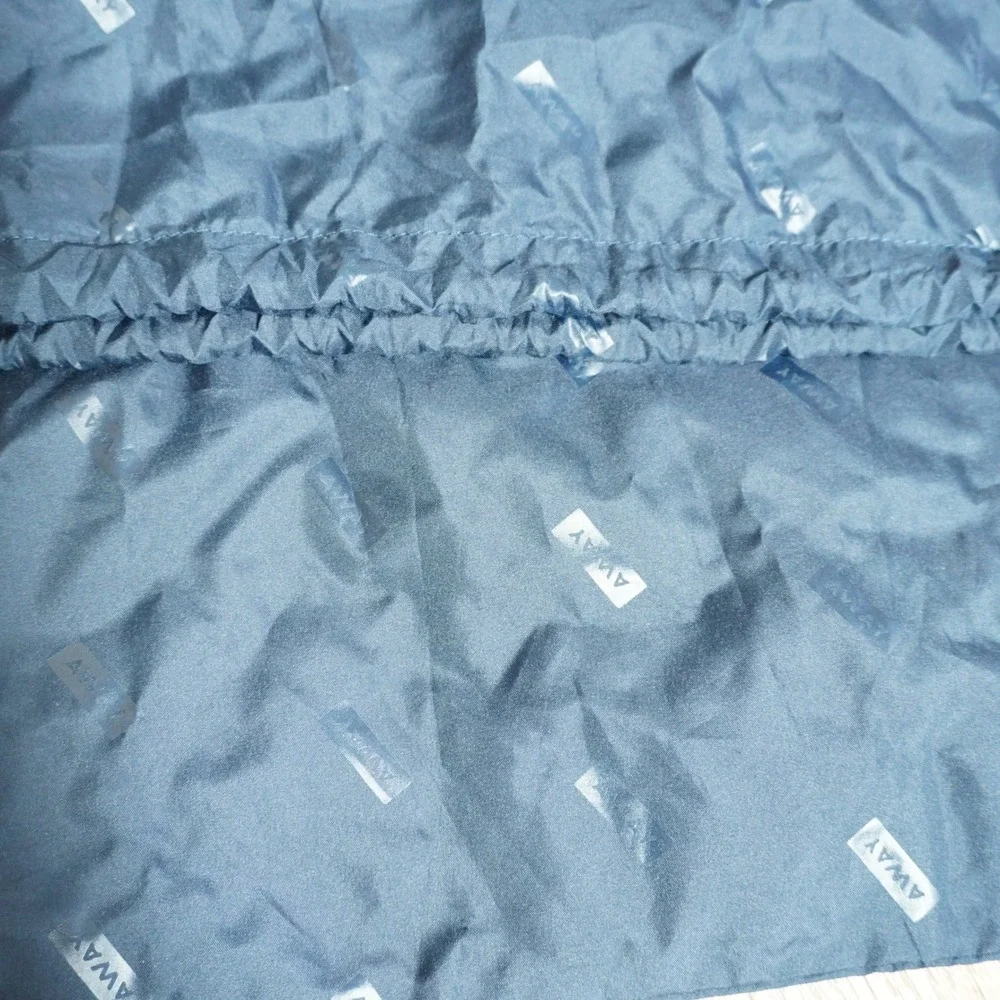 Away Travel Laundry Bag Navy Blue Nylon Drawstring Logo Print Suitcase Accessory